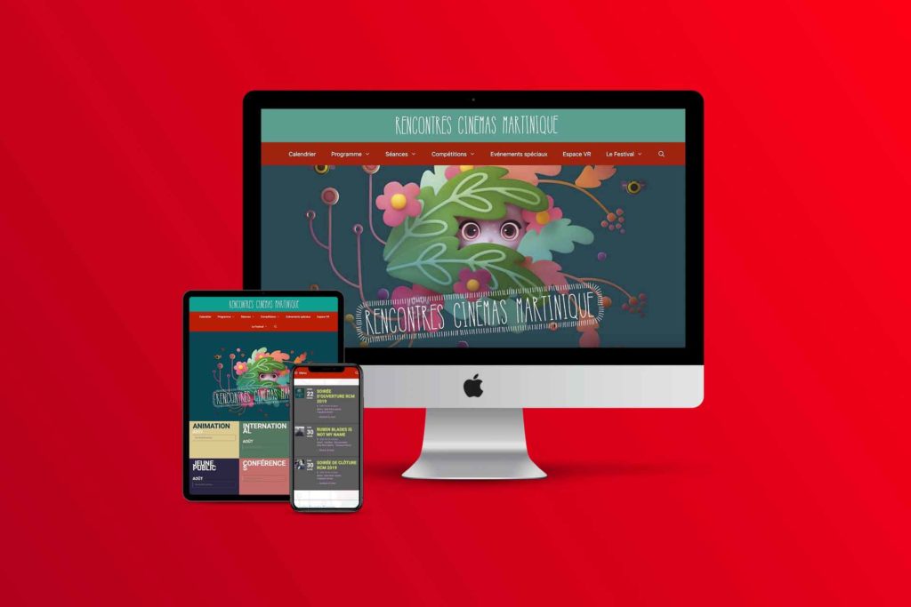 Conception de site internet : Rencontres Cinémas Martinique