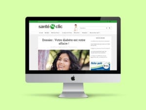 Conception de site internet : santeclic.com
